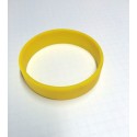 Pulsera silicona amarilla tamaño S - 15 cm.