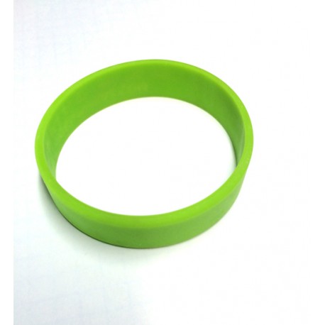 Pulsera silicona verde tamaño M - 18 cm.