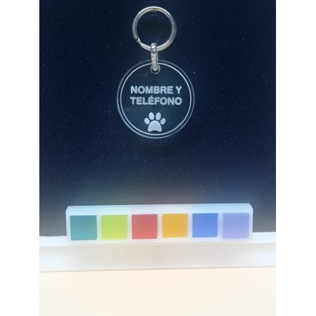 Identificación MASCOTAS - METACRILATO -